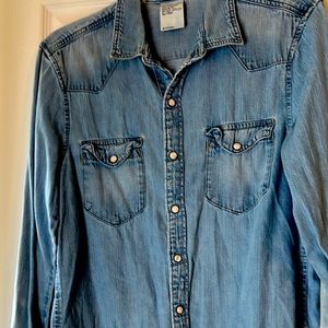 Denim button up